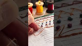 How to Do Split Stitch | Must-Know Hand Embroidery Technique ✨ #Shorts