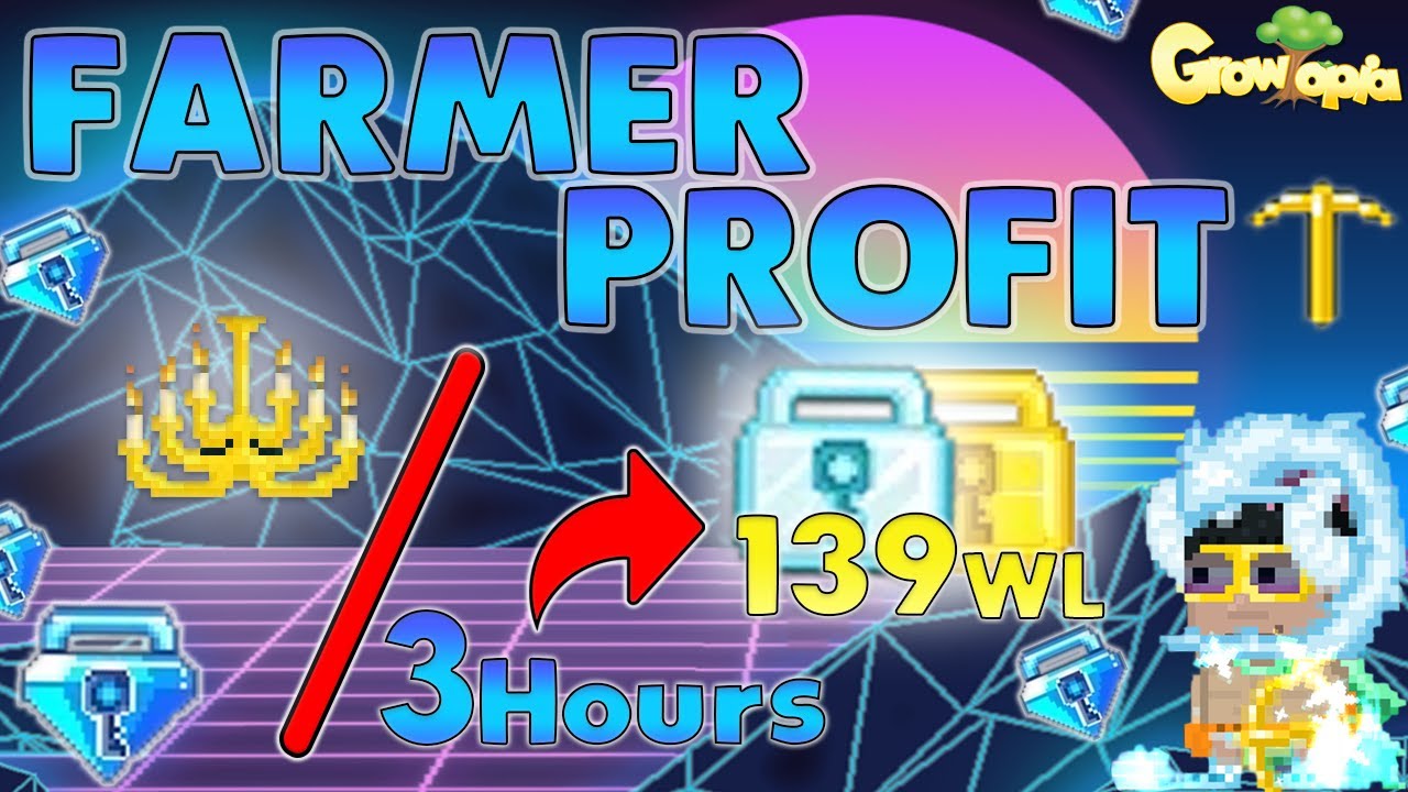 INSANE PROFIT FARM CHANDELIER 139 WL PER 3 HOURS GROWTOPIA YouTube