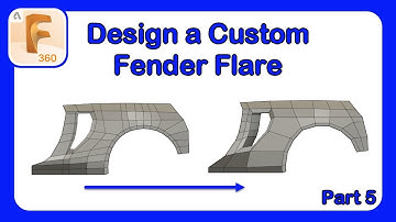 Design a Fender Flare in Fusion 360 - Reducing Edges and Faces to Simplify Control #Fusion360