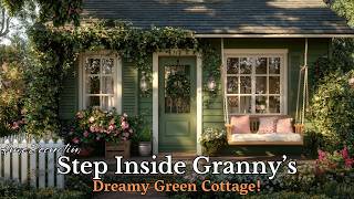 Step Inside Granny’s Dreamy Green Cottage! 🍃 Cozy Vintage Decor & Summer Nostalgia screenshot 4