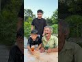 Hai ông cháu trêu đùa hãm hại cậu bé siêu dễ thương 🍒🍾🍶😂#shorts #cute