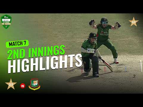 2nd Innings Highlights | Pakistan vs Bangladesh | M 7 | Women U19 Tri-Nation Series 2026 | MZP1J