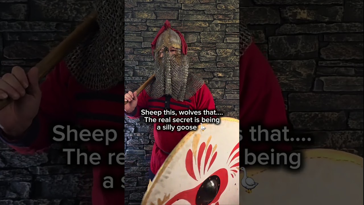 Something something rah idk.  #medieval #cosplay #viking #sheep #wolf #sillygoose