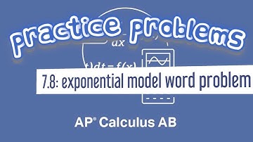 AP Calculus AB 7.8 Exponential Models with Differential Equations (Example 1 Infection Word Problem)