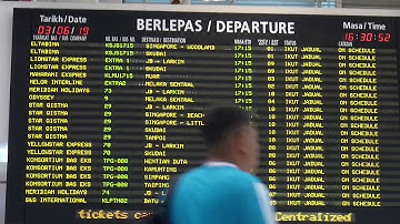 Terminal Bersepadu Selatan Departure Board