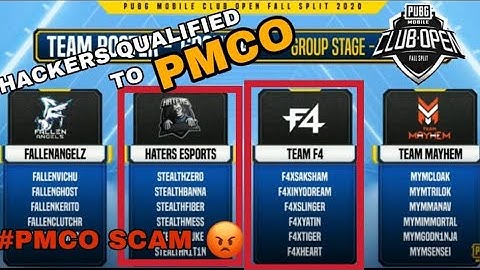 PUBGM HACKERS QUALIFIED TO PMCO #PMCO SCAM #PUBGM INDIA
