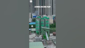 how concrete batching plant work. #construction #concrete #constructionequipment #schwingstetter