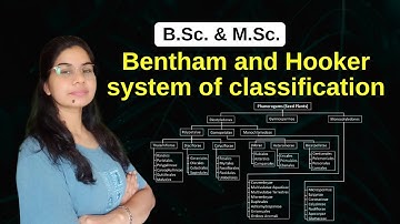 Bentham and Hooker system of classification || B. Sc. & M. Sc.