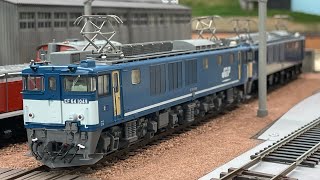 【HO】EF64-1000 重連 89レ風 コンテナ貨物/鉄道模型