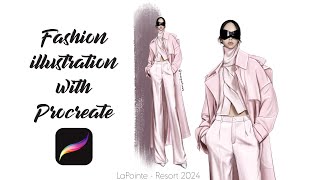 Fashion Illustration With Procreate I LaPointe Resort 2024