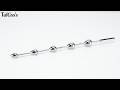 Stainless Steel Urethral Sound Dilator with Beads, Metal Urethral Sounding Plug
