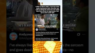 In Men In Black 1997, I Love How When Jeebs Head Grows Back, The Other Eye Ends Up Being The