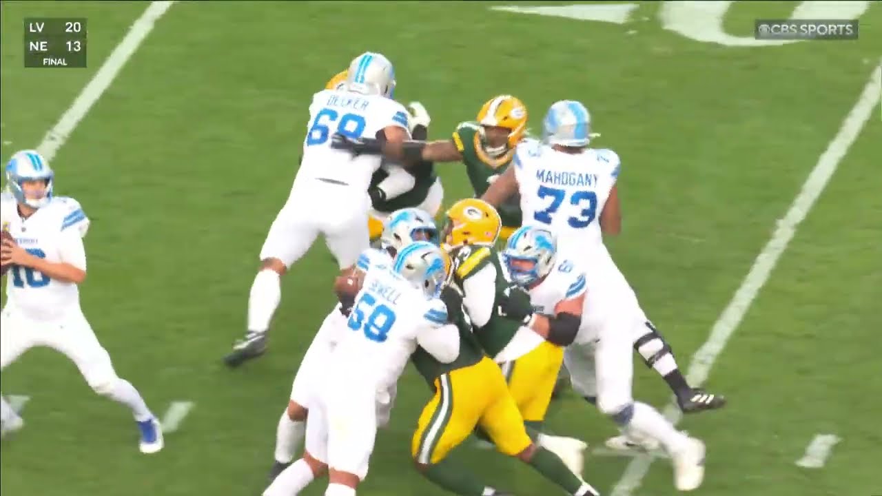 Welcome to Green Bay! Micah Parsons runs down Goff for ELECTRIC sack