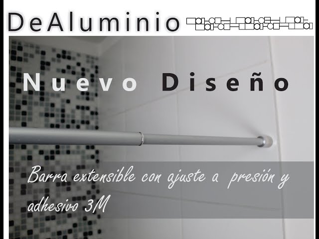 HOME MERCURY- Barra Extensible Ajustable de Aluminio para baño