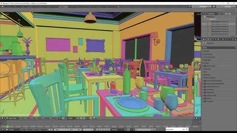 Blender 2.8 Testing - Bistro 1 - Viewport settings