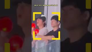 Jin at txt’s concert #jinkook #btsupdates #btslivetoday #btstoday
