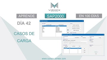 Aprende SAP2000 en 100 días. Día 42: Define los casos de carga. #ingcivil #sap2000 #estructuras