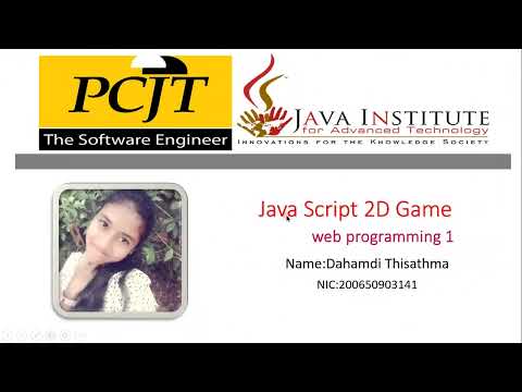 2D Game Development Project, Java Institute ,PCJT Software Engineering