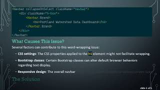 Resolving the Issue of word-wrap Not Working in Your React-Bootstrap Navbar