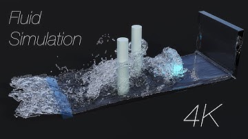 4K Blender Flip Fluids Complex Water Simulation, 26GB Bake.