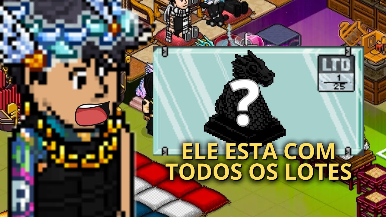 ELE RECOLHEU TODOS OS LOTES DO LTD MAIS RARO DO HABBO HOTEL