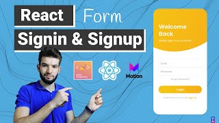 Create a Modern React Login/Register Form with smooth Animations screenshot 4