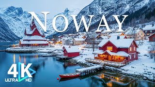 Winter in Norway 4K | Snowy Fjords, Arctic Landscapes & Serene Nordic Villages