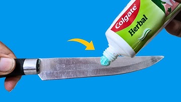 Put Toothpaste on the Kitchen Knife and be amazed – DIY Knife Sharpening