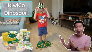 Exploring KiwiCo Koala Crate Dinosaur With My Son