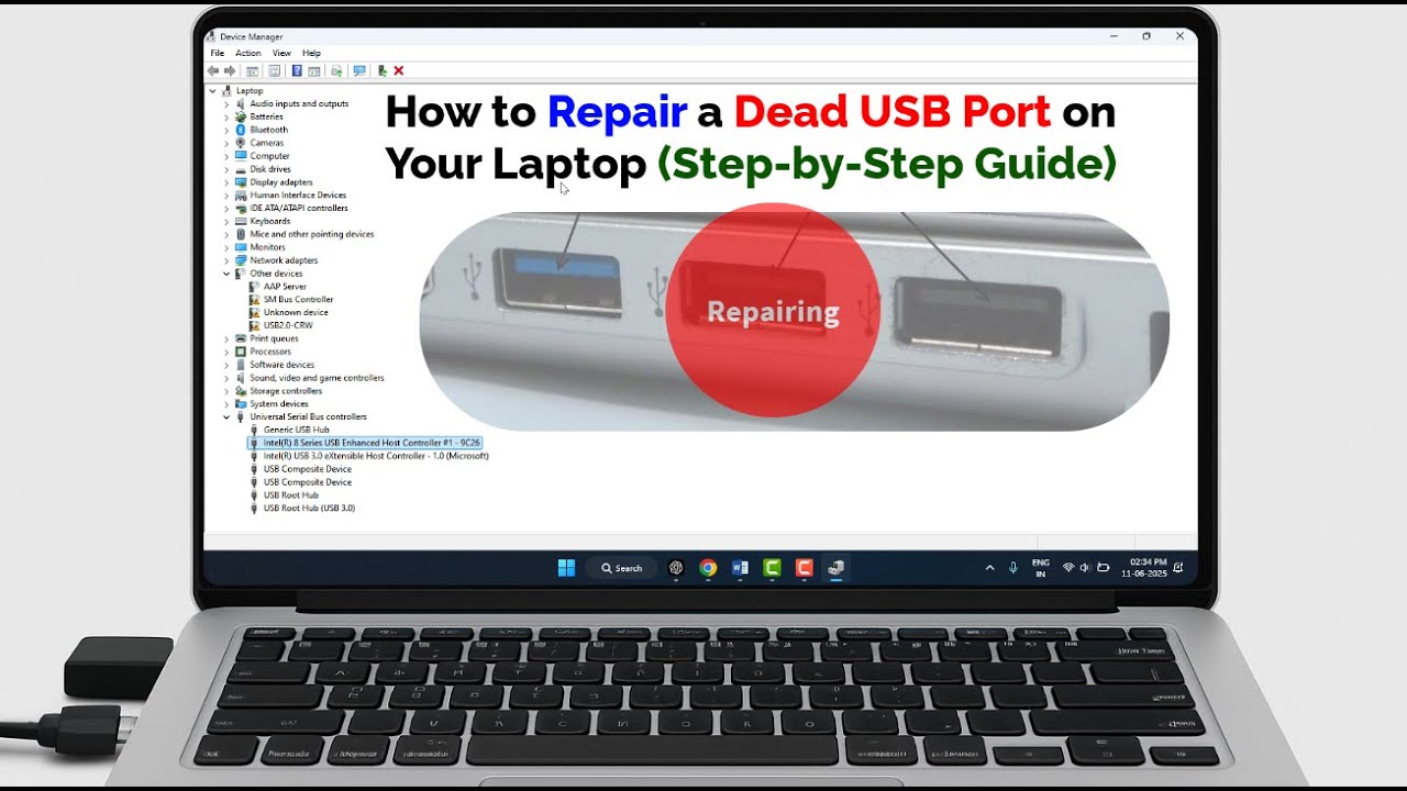 Dead Usb How to Troubleshoot a Broken USB Port on Your Laptop (No Tools Needed ...