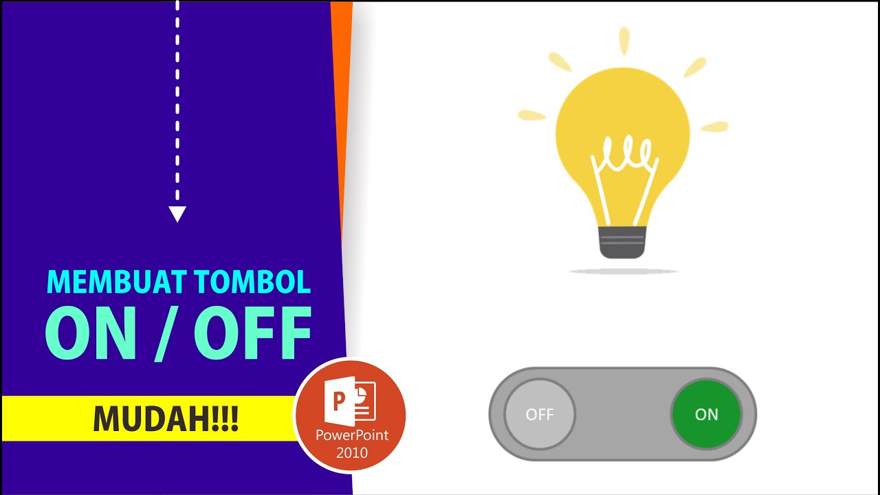 Mudah!!! Cara Membuat Tombol ️ON OFF dengan Power Point - YouTube