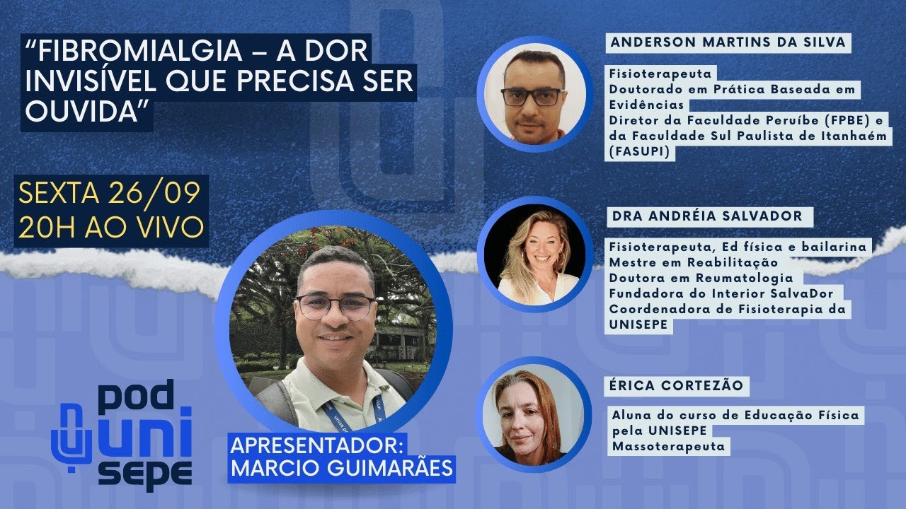 🎙 PodUnisepe Tema: “Fibromialgia – A dor invisível que precisa ser ouvida”