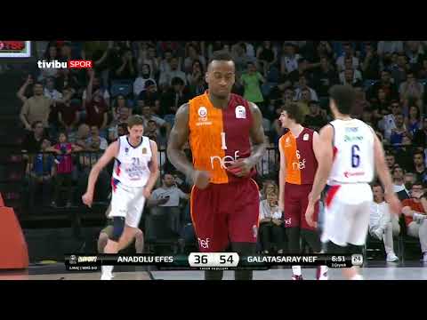 Maç Özeti:Anadolu Efes - Galatasaray Nef Playoff Yarı Final 1.Maç Özeti