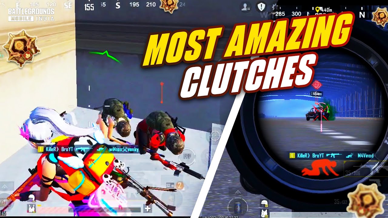 Most Amazing Clutches 🔥 | 1v4 in Intense Conqueror Rank Push | BGMI New ...