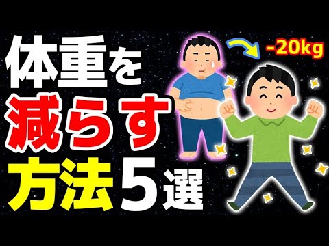 ※肥満は命に係わるリスクです※体重の減らし方５選を分かりやすく解説してみた【健康な食事/習慣】