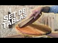 KIT DE TABLAS DE MADERA - PIZZA, PICADA ETC. PROYECTO MUEBLE.