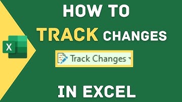 How to use track changes in excel