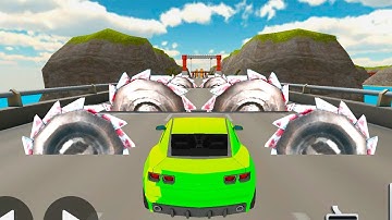 NEW DEADLY RACE #3 -  Speed Green Car Bumps Challenge 3d Gameplay Android IOS