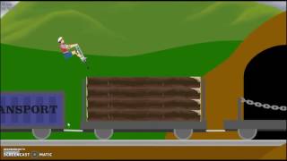 MOST INTENSE ESCAPE TRAIN!!!! [Happy wheels]