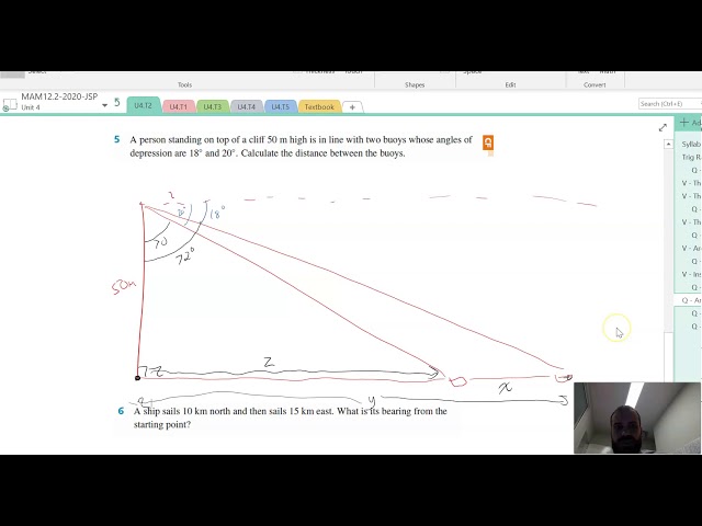 How to Draw the Diagrams for Trig Applications Questions (Bearings and Elevation/Depression