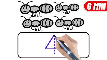 [숫자놀이] 1부터 20까지 영어와 한글로 개미 숫자 세어보기 | 유아영어 | 미술놀이 | Learn numbers | Educational Videos for Children