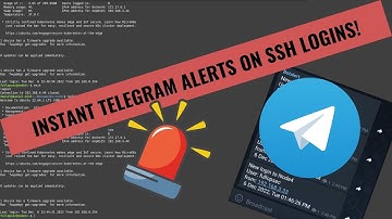 Instant Telegram alerts on SSH login!