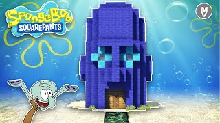 Tutorial Cara Membuat Rumah Squidward Mirip Aslinya Di Minecraft