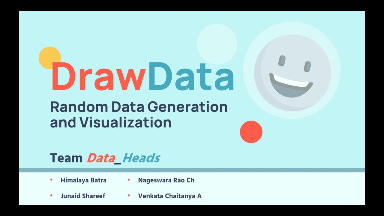 Data Analysis using DrawData by Data Heads