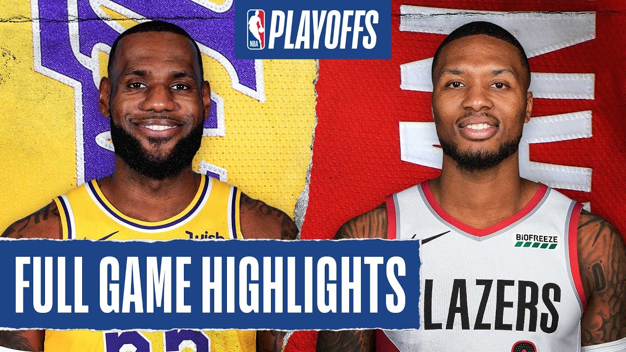 Lakers At Trail Blazers Full Game Highlights August 24 2020 Youtube