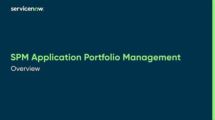 Application Portfolio Management (APM)  | Overview