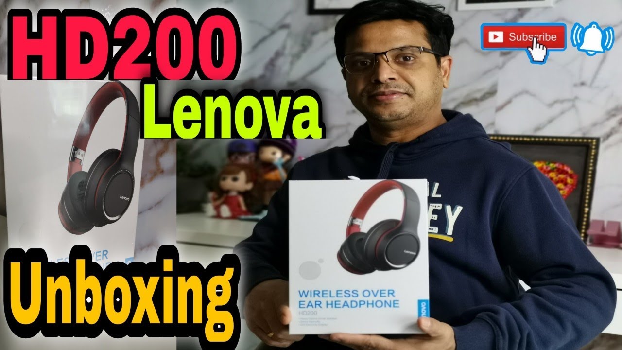 Original Lenovo HD200 Wireless Overear Headphones