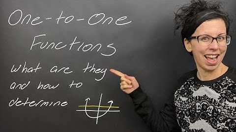 Lesson: One-to-One Functions