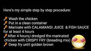 ASMR FILIPINO STYLE FRIED CHICKEN | COOKING SOUNDS | ASMR Pinay ❤