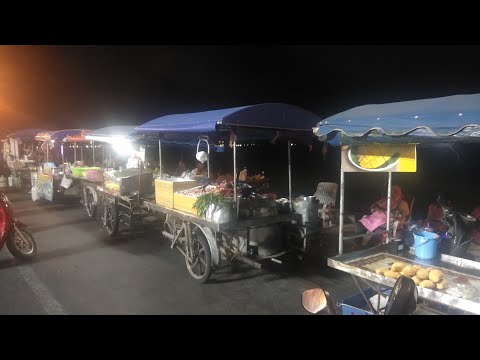 Let's go KALIM BEACH cheap Halal food market Patong Phuket Town Thailand